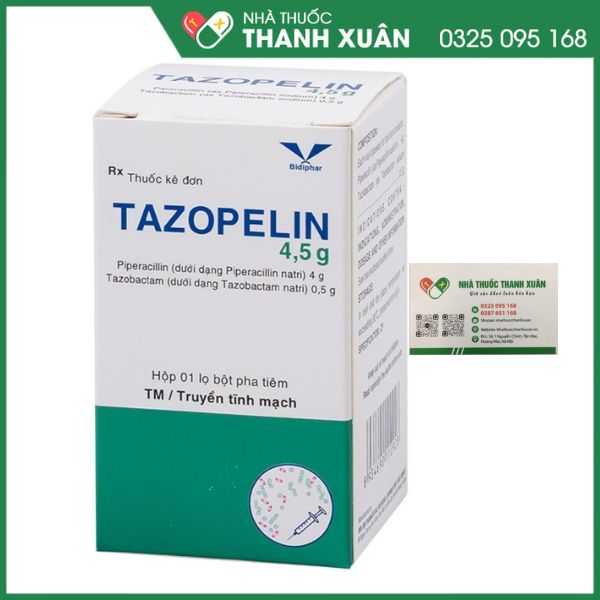 Tazopelin 4,5g - Điều trị các nhiễm khuẩn